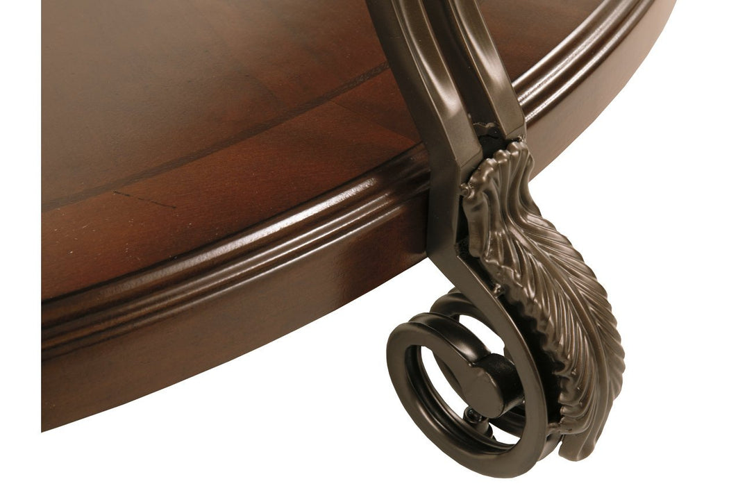 Nestor Medium Brown Sofa/Console Table - Lara Furniture