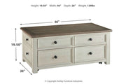 Bolanburg Two - tone Coffee Table with Lift Top - Lara FurnitureCoffee Table