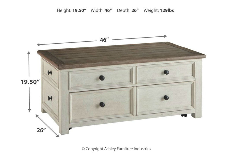 Bolanburg Two - tone Coffee Table with Lift Top - Lara FurnitureCoffee Table