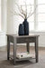 Branbury Grayish Brown End Table - Lara Furniture