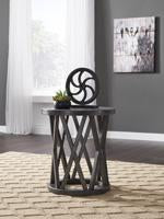 Sharzane Grayish Brown End Table - Lara Furniture