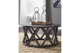 Sharzane Grayish Brown Coffee Table - Lara Furniture