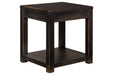 Gavelston Black End Table - Lara Furniture