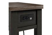 Tyler Creek Two - tone Chairside End Table - Lara FurnitureEnd Table Chair Side