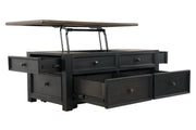 Tyler Creek Grayish Brown/Black Coffee Table with Lift Top - Lara FurnitureCoffee Table