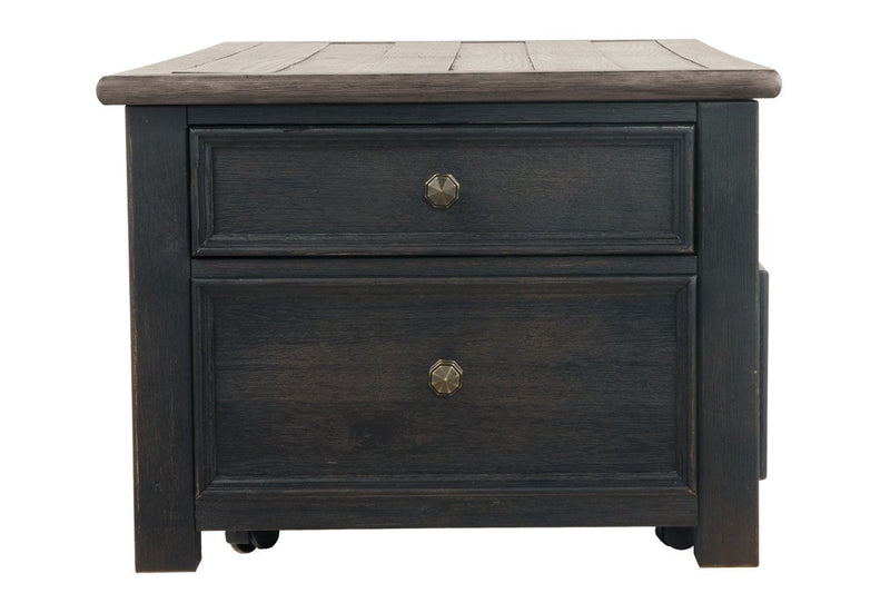 Tyler Creek Grayish Brown/Black Coffee Table with Lift Top - Lara FurnitureCoffee Table