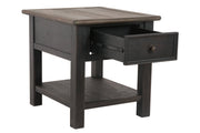 Tyler Creek Grayish Brown/Black End Table - Lara FurnitureEnd Table