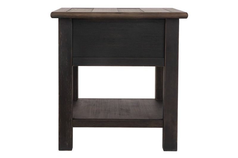 Tyler Creek Grayish Brown/Black End Table - Lara FurnitureEnd Table