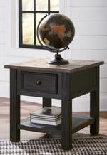 Tyler Creek Grayish Brown/Black End Table - Lara Furniture