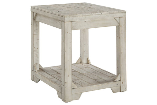 Fregine Whitewash End Table - Lara Furniture