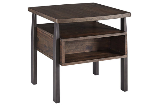 Vailbry Brown End Table - Lara Furniture