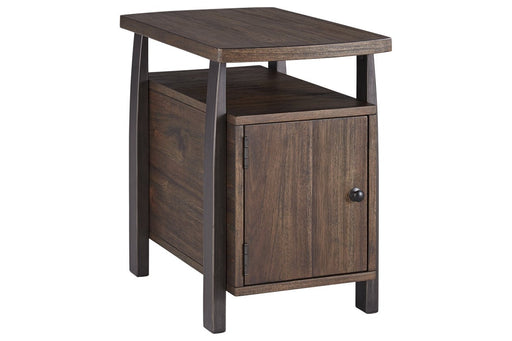 Vailbry Brown Chairside End Table - Lara Furniture