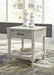 Shawnalore Whitewash End Table - Lara Furniture
