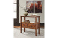 Abbonto Warm Brown Accent Table - Lara Furniture