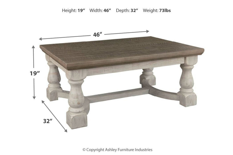 Havalance Gray/White Coffee Table - Lara FurnitureCoffee Table