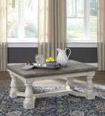 Havalance Gray/White Coffee Table - Lara Furniture