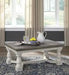 Havalance Gray/White Coffee Table - Lara Furniture