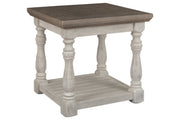 Havalance Gray/White End Table - Lara FurnitureEnd Table