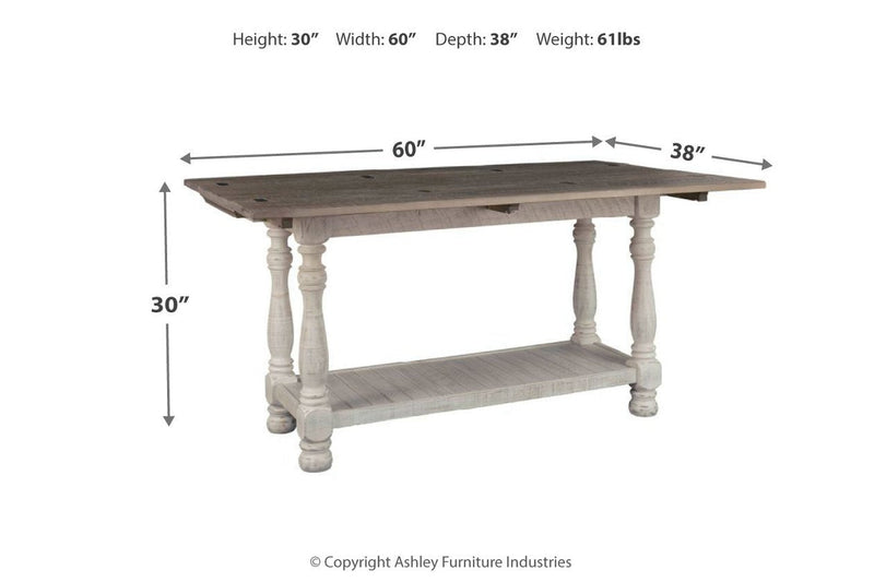 Havalance Gray/White Sofa/Console Table - Lara FurnitureSofa Table