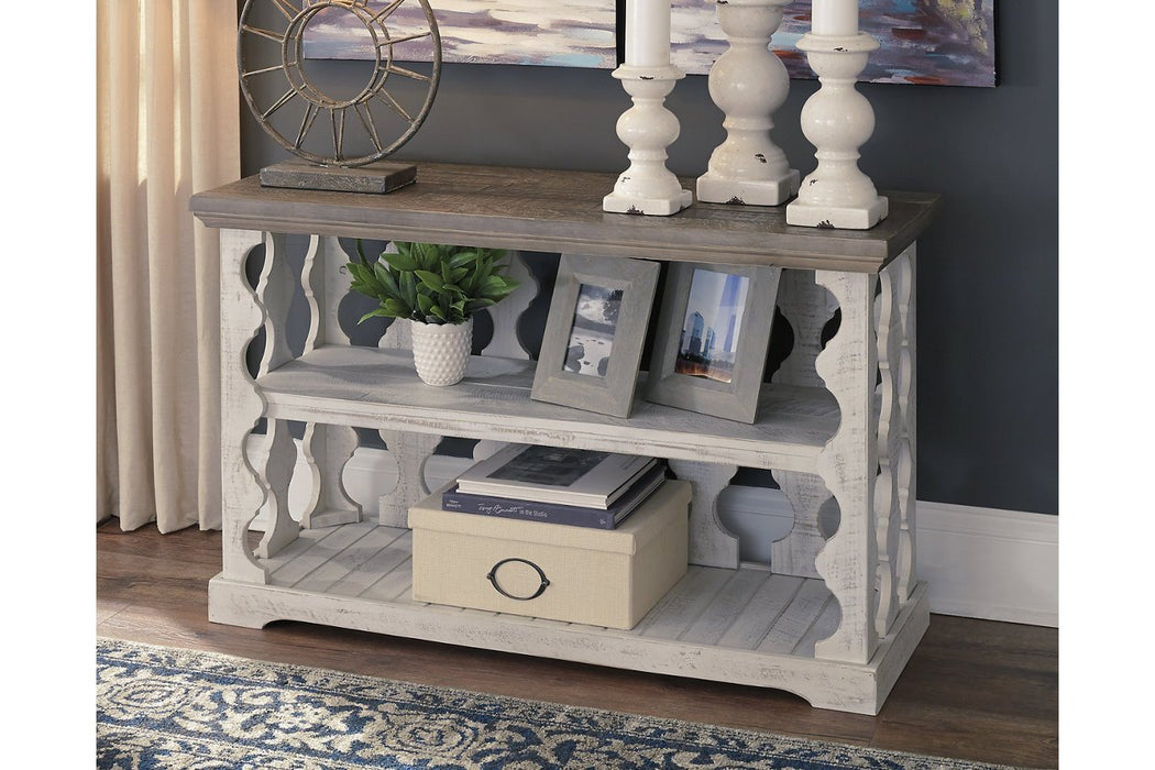 Havalance Gray/White Sofa/Console Table - Lara Furniture