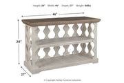 Havalance Gray/White Sofa/Console Table - Lara FurnitureSofa Table
