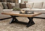 Wesling Light Brown Coffee Table - Lara Furniture