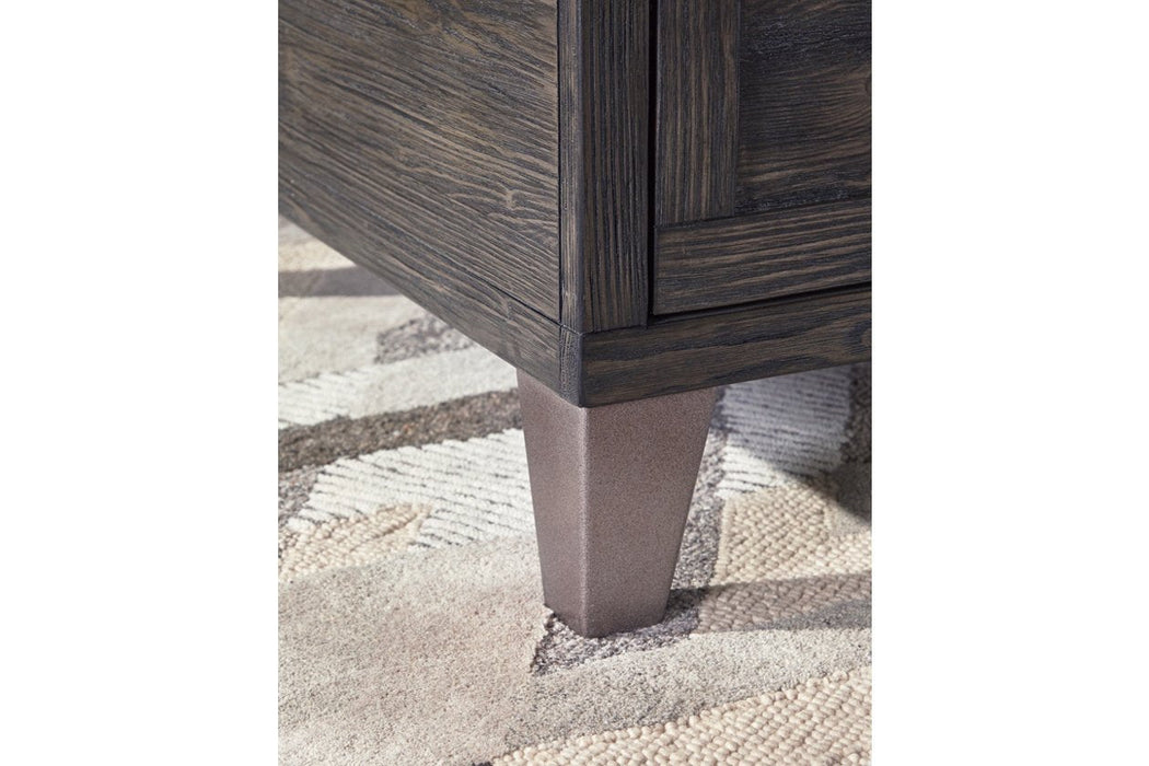 Todoe Dark Gray Coffee Table with Lift Top - Lara Furniture