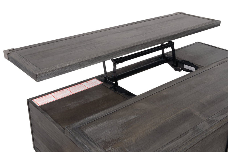 Todoe Dark Gray Coffee Table with Lift Top - Lara FurnitureCoffee Table