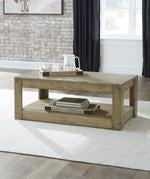 Lindalon Light Brown Coffee Table - Lara Furniture