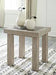 Hennington Light Brown End Table - Lara Furniture
