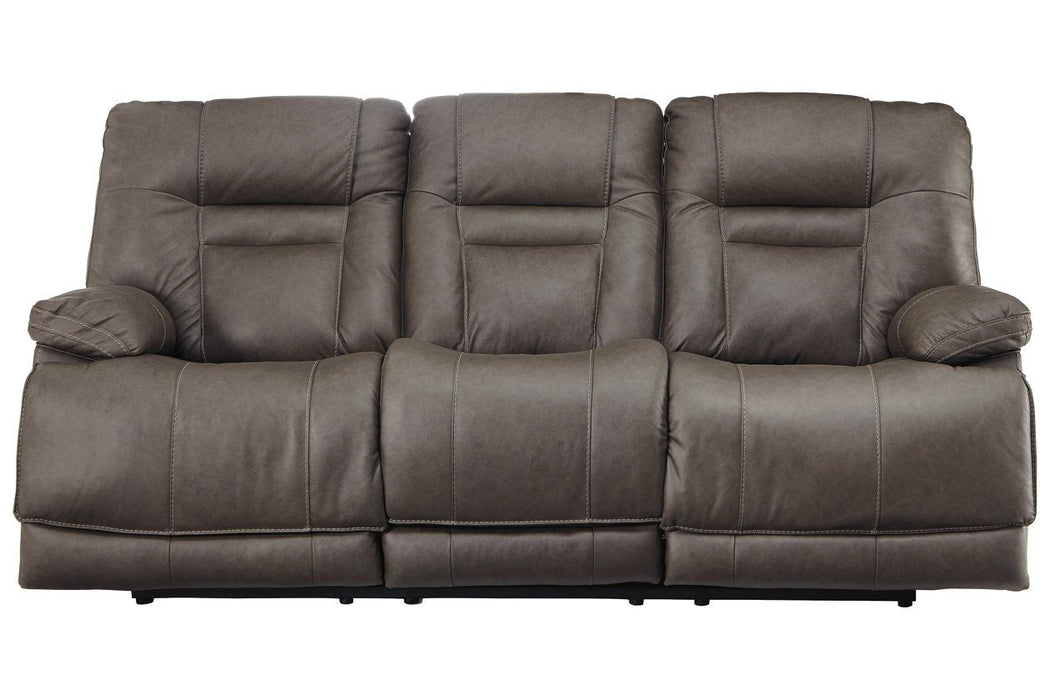 Wurstrow Smoke Power Reclining Sofa - Lara Furniture