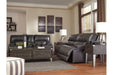 McCaskill Gray Reclining Sofa - Lara Furniture