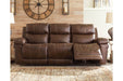 Edmar Chocolate Power Reclining Sofa - Lara Furniture