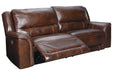 Catanzaro Mahogany Power Reclining Sofa - Lara Furniture