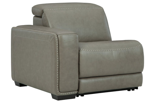 Correze Gray Left-Arm Facing Power Recliner - U9420258 - Lara Furniture