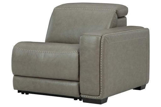 Correze Gray Right-Arm Facing Power Recliner - U9420262 - Lara Furniture