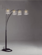Rain Drop Arc Black 84" Floor Lamp - Lara FurnitureFloor Lamps