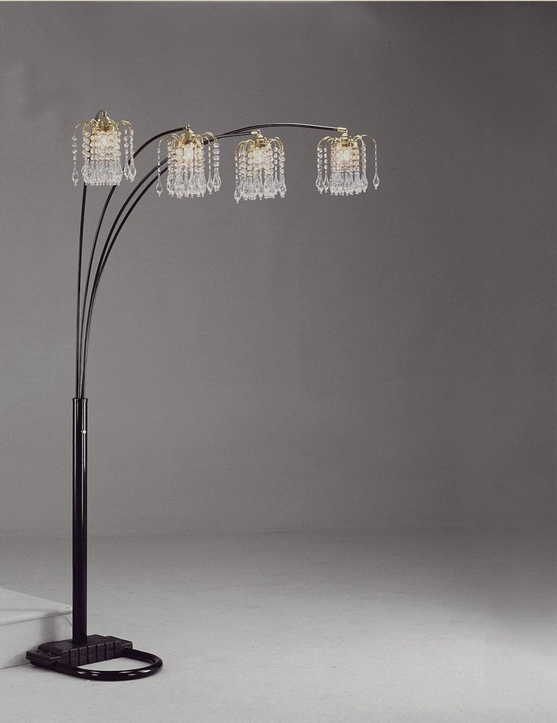 Rain Drop Arc Black 84" Floor Lamp - Lara FurnitureFloor Lamps