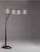 Rain Drop Arc Black 84" Floor Lamp - Lara Furniture