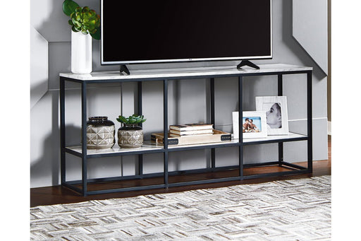 Donnesta Gray/Black 65" TV Stand - Lara Furniture