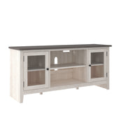 Dorrinson Two - tone Large TV Stand w/Fireplace Option - Lara FurnitureTV Stand