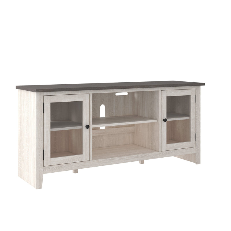 Dorrinson Two - tone Large TV Stand w/Fireplace Option - Lara FurnitureTV Stand