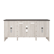 Dorrinson Two - tone Large TV Stand w/Fireplace Option - Lara FurnitureTV Stand