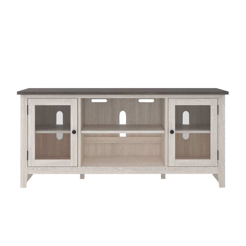 Dorrinson Two - tone Large TV Stand w/Fireplace Option - Lara FurnitureTV Stand
