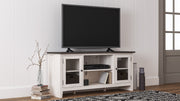 Dorrinson Two - tone Large TV Stand w/Fireplace Option - Lara FurnitureTV Stand