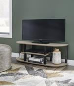 Bertmond Light Brown/Black 48" TV Stand - Lara Furniture