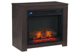 Harlinton Black Fireplace Mantel - Lara Furniture