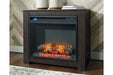 Harlinton Black Fireplace Mantel - Lara Furniture