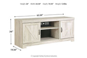 Bellaby Whitewash 63" TV Stand - Lara FurnitureEntertainment Center