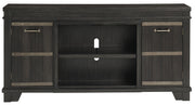 Noorbrook Black XL TV Stand w/Fireplace Option - Lara FurnitureTV Stand